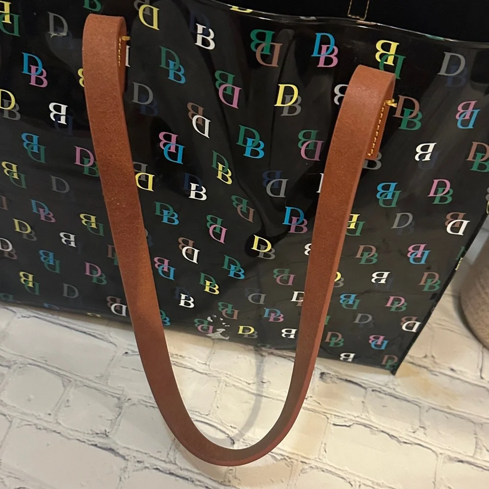 Dooney & Bourke Black Multi Monogram IT medium shopper - Picture 12 of 12